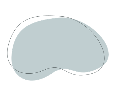 Sleep mask or eye mask in soft blue-gray color against white background.